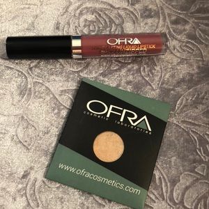 OFRA long lasting liquid lipstick and eyeshadow